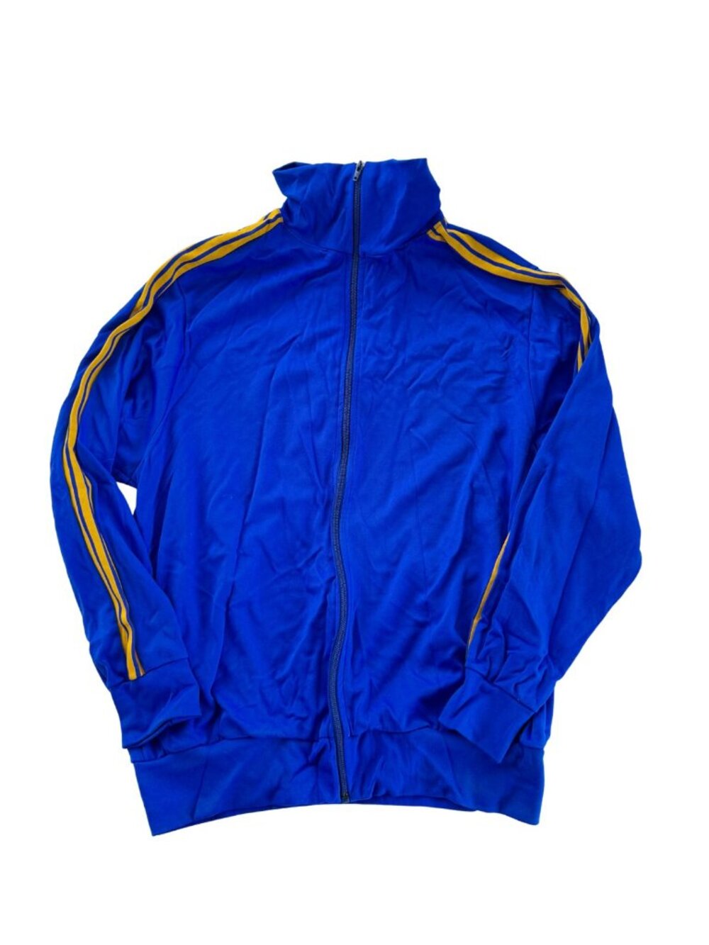 Rare Vintage Adidas 70s/80s 3-Stripe Track Jacket Royal Blue Yellow